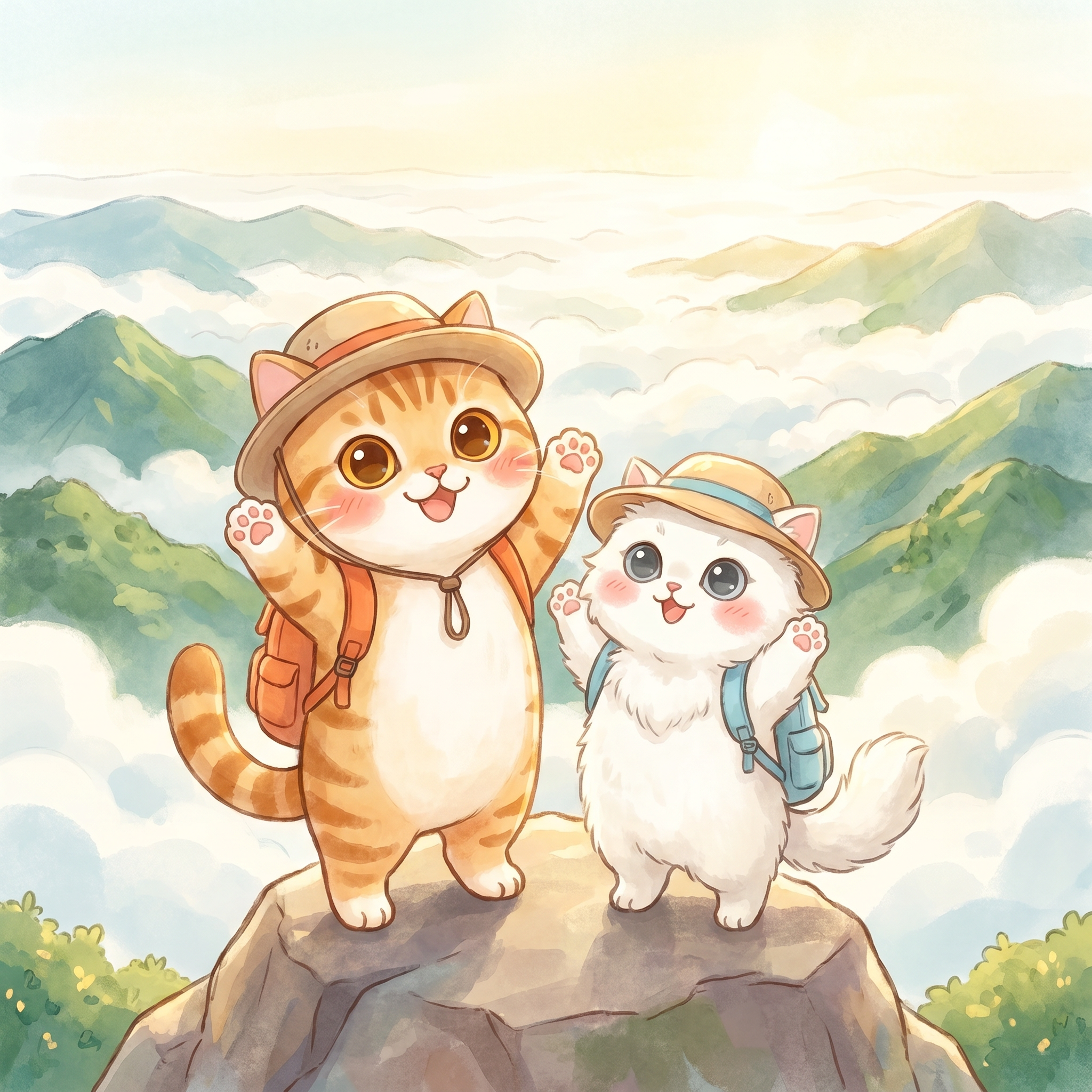 一起爬山